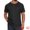 Black, variant on DARING DIVA Men's Waffle Fabric Classic Crew Neck Raglan Short Sleeves M White