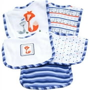 5 Pack Cotton Bib - Color: Blue