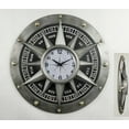 thumbnail image 4 of Wall clock - Compass Metal Wall Clock, 4 of 8