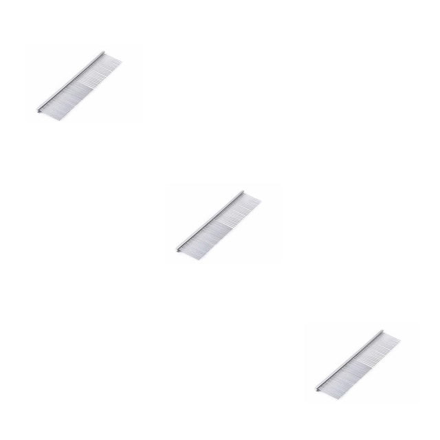 stanreset Peigne pour Animal de Compagnie Marié Chat Fin Acier Inoxydable Outil de Retrait Attrape-Poux 3 Ensembles