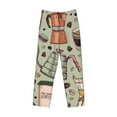 thumbnail image 4 of Junzan Men'S Pajama Pants Coffee Makers Macaroons Chocolate Sleepwear Pants Pj Bottoms Drawstring And Pockets, 4 of 9
