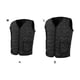 thumbnail image 3 of Inteprter Chaqueta térmica inteligente para hombre y mujer de invierno, senderismo, viajes, chaleco calefactor alimentado por USB, reutilizable, 3 modos, Suministros térmicos L Inteprter HA070198-02B, 3 of 6