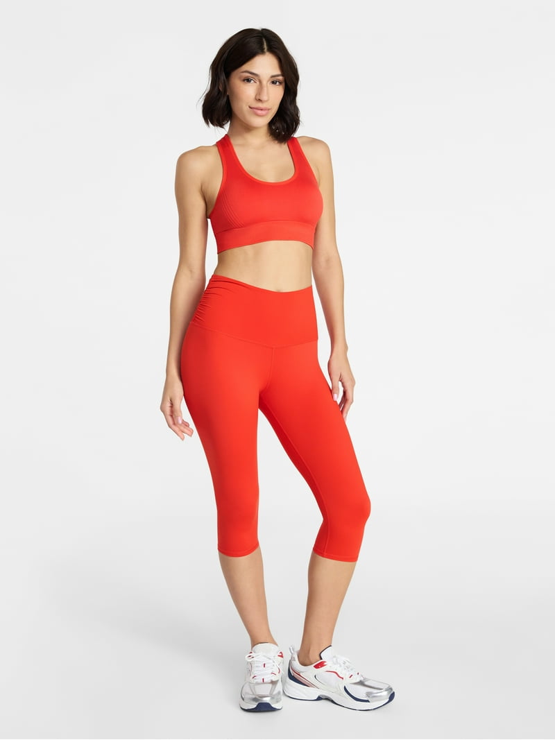Avia Women's Side Ruched Color Capri, Sizes XS-XXXL - Walmart.com