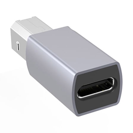 Female USB C to USB B Printer Cable Adapter USB C to USB 2.0 B Male Adapter