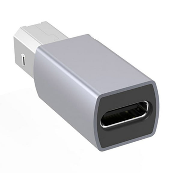 Female USB C to USB B Printer Cable Adapter USB C to USB 2.0 B Male Adapter