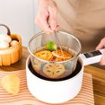 thumbnail image 4 of HLONK Stainless Steel Multi-Functional Fryer Accessory - 8-Inch Handheld Steamer Basket  Foot Stand  Drain Rack  Anti-Scald Design  1pc, 4 of 6