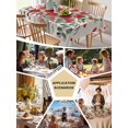 thumbnail image 6 of Valentine Red Love Heart Tablecloth Rectangle Table Cloth 60x84, Waterproof Tablecloth Outdoor Table Cloth, Eucalyptus Leaves Rose Vintage Washable Table Cover for Kitchen Dinning Party, 6 of 8