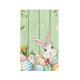 thumbnail image 1 of Paño de cocina de Pascua con estampado de conejos a rayas, 1 of 4