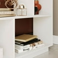 thumbnail image 3 of Adel 42'' Side Table with 4 Open Shelves, Wooden White, 3 of 6