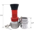 thumbnail image 2 of Buse de Boyau d'Incendie Industrielle Robuste de 2 Pouces en NPS avec 2 x Raccords Camlock en Aluminium de 2 Pouces, Raccords, Équipement de Pompiers, Buse Anti-Buée à Débit Constant, 2 of 6