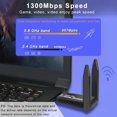 thumbnail image 2 of JUNWELL USB WiFi 6 Adapter for PC  AX1800 Dual Band 2.4GHz/5GHz Wireless Network Adapter Drive-Free for Windows Vista/XP/7/8/10/11 Desktop Laptop, 2 of 7
