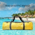 thumbnail image 4 of Unbranded Neutral Yellow Water-Resistant Dry Bag with Wet-Dry Separation, Polyester & PVC Material, Transparent Inner Pocket, Dual-Zipper Large Opening, Shoulder & Handle Straps for Diving, Surfing,, 4 of 6