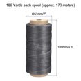 thumbnail image 2 of Unique Bargains 186 Yards 210D/1mm Leather Sewing Thread Polyester Waxed Cord, Dim Grey, 2 of 5