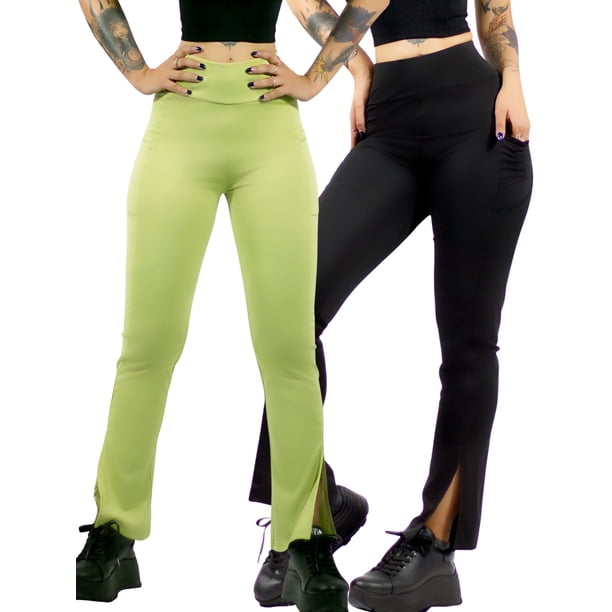 Set De 2 Leggings Casual O Deportivos Acampanados UNITALLA
