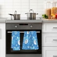 thumbnail image 4 of Yayeee 100% Cotton Hand Towels for Bathroom 16" x 28" Soft Absorbent Kitchen Towel, Blue Bears, 4 of 7