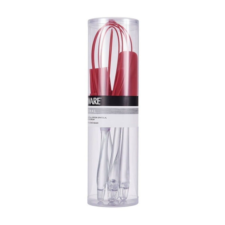2-Piece Red Whisk Set with Free Timer 2-Piece Red Whisk Set with Free Timer
