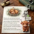 thumbnail image 2 of Lekihaqq Highlands Bull Month Keychain Reminder Of Silent Power Daily Strength Gift Keychain Bull Keyring Charm Durable Metal Pendant Motivational Cow Key Chain For Men Women Friend Family Work Office, 2 of 9