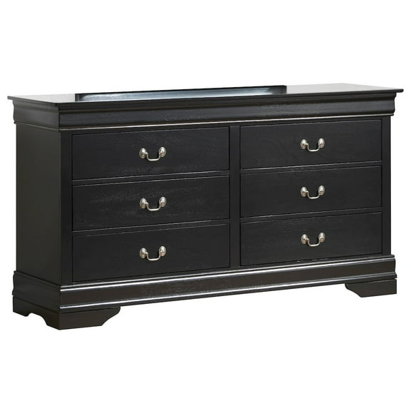 Glory Furniture Louis Phillipe G3150-D Dresser , Black