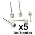 thumbnail image 1 of Flmtop 5 Pcs Aiguilles de Ballon Gonflable en Métal Type US pour Basketball Soccer Soccer, 1 of 7