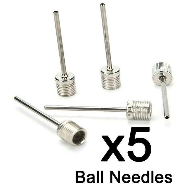 Flmtop 5 Pcs Aiguilles de Ballon Gonflable en Métal Type US pour Basketball Soccer Soccer