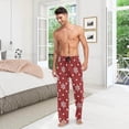 thumbnail image 6 of GZHJMY Chrismas Snowflake Pajama Pants for Men, Lounge Pants Lightweight Men Pajama Bottoms with Drawstring Pockets, Christmas New Year Birthday Gifts, X-Large, 6 of 6