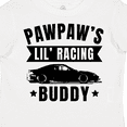 thumbnail image 4 of Inktastic Pawpaw's Lil' Racing Buddy with Car Silhouette Boys or Girls Toddler T-Shirt, 4 of 5