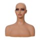thumbnail image 1 of Busto de maniquí femenino, busto de cabeza de PVC, modelo profesional realista de medio cuerpo humano, soporte de cabeza para escaparate de joyería y, 1 of 9