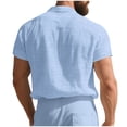 thumbnail image 6 of Awdenio Tshirts Shirts for Men Button Down Shirt Short Sleeve Casual Summer Beach Wedding Tops, 6 of 9