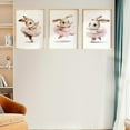 thumbnail image 4 of 3 Pieces Ballerina Bunny Poster Canvas Print - Woodland Bunny Wall Art for Living Room, Bedroom, Thanksgiving Day Gifts - No Frame Included, 4 of 4