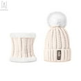 thumbnail image 2 of Gustave Women's Soft Knitted Hat, Scarf & Glove Set, White, 2-Piece, 2 of 5