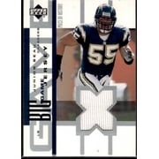 Junior Seau Card 2002 UD Piece of History The Big Game Jerseys #BGJJS