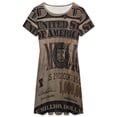 thumbnail image 3 of 1 Million Dollar Bill Sundress Short Sleeve Dress Summer Women Clothes Dress for Women Dresses, 3 of 7