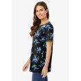 thumbnail image 3 of Woman Within Plus Size Perfect Printed Crewneck Tunic, 3 of 6