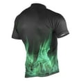 thumbnail image 2 of joogoo Green Flames Men's Cycling Jerseys Mountain Bike Short Sleeve Tops 2XL, 2 of 7