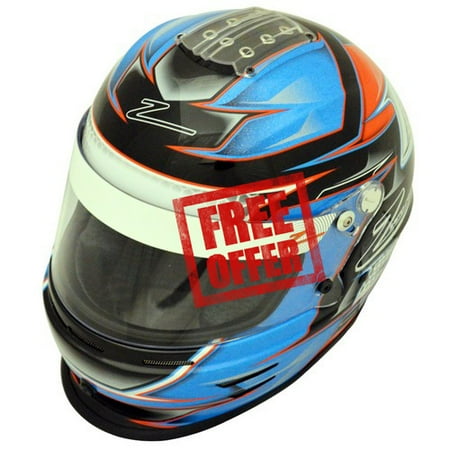 Zamp Racing Helmet - Zamp RZ-42Y Youth Snell CMR2016 Helmet Orange/Blue 54cm H753C2454
