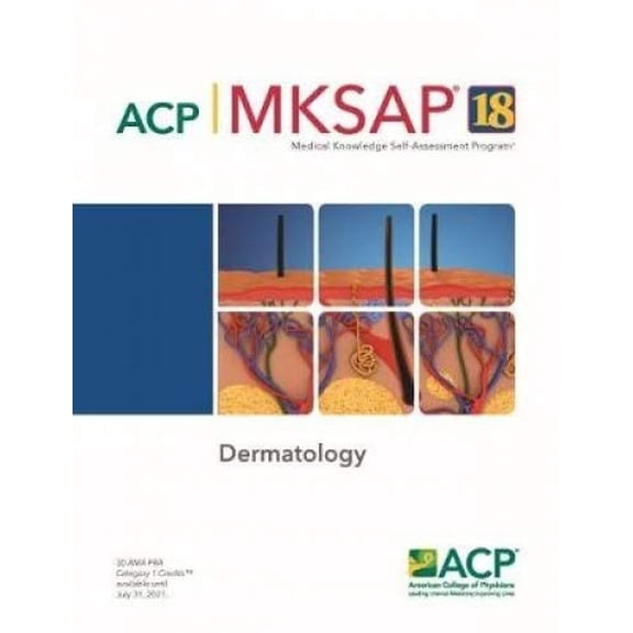 Pre-Owned MKSAP® 18 Dermatology (Paperback) 1938245490 9781938245497