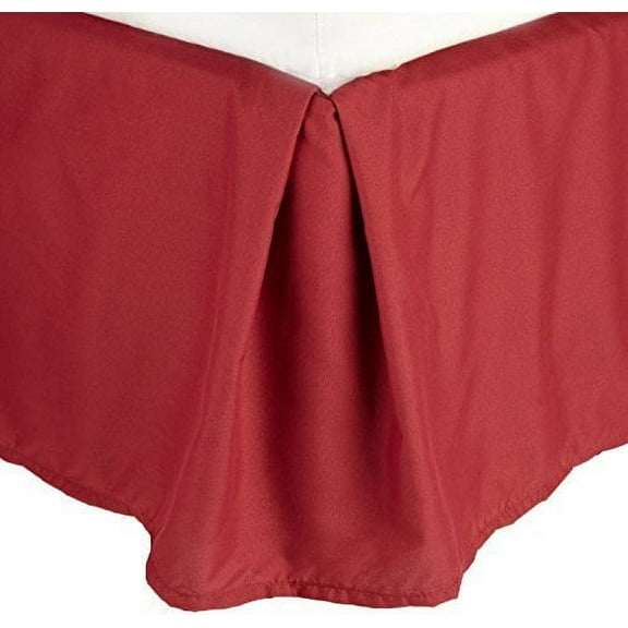 Wrinkle & Fade Resistant Bed Skirt Dust Ruffle Queen Burgundy