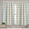 thumbnail image 2 of Ambesonne Nautical Blue Valance & Curtain, Shapes as Squares Art, 55"x36", Eggshell Pale Taupe, 2 of 7