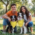 thumbnail image 3 of Dog Bandana 1 Pack,Yellow Lemon Slices Yellow Pattern Bandanas for Dogs,Cat Bandana,Small/ Large Dog Bandana 2 Size,Dog Bandanas, 3 of 6