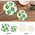 thumbnail image 4 of FREEAMG Four Leaf Clover Pot Holders Trivets Set 2 Pcs,Round 100% Cotton Braided Hot Pads for Hot Dishes Hot Pots and Pans/Kitchen Trivets, 4 of 7