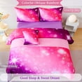 thumbnail image 6 of URBONUR Rainbow Queen Size Comforter Set for Kids/Girls/Teens, Gradient Glitter Bed Sets with Pillowcases, Sparkle Galaxy Girls Bedding Set for All Season, 6 of 8