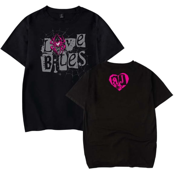 AJ Lee Merch Love Bites T-Shirt Women Men Casual Crewneck Short Sleeve Fashion Tee