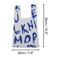 thumbnail image 4 of Unique Bargains 1 Pc Knitted Wrist Bag Letter Gift Bag White, 4 of 5