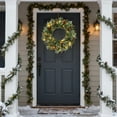 thumbnail image 5 of 9FT Prelit Christmas Garland Battery Operated Xmas Wreath with Pine Cones, Red Berries, Artificial Xmas Garland with LED Lights for Mantle, Fireplace, Stairs, Front Door Decorations, 5 of 7
