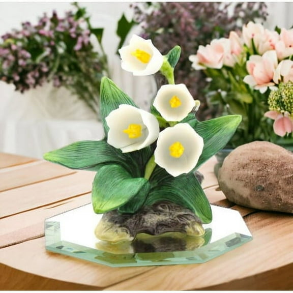 Ceramic Lily of the Valley Figurine 3" Spring Mom