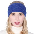 thumbnail image 2 of MSJUHEG Warm Headbands Winter,Crochet Headbands,Fleece Headbands,Ear Warmer Headband,Knit Headband,Turban Shower Head Towel with Dry Hair Hat for Shower Blue One Size, 2 of 4