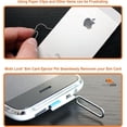 thumbnail image 4 of Pin de expulsión de tarjeta SIM de 8 pines: extractor de bandeja de tarjeta SIM compatible con (iPhone 14, 13, X, Pro y todas las series de iPhone), Samsung y todos los dispositivos inteligentes, 4 of 4