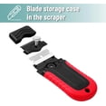 thumbnail image 6 of Bates- Razor Blade Scraper, Red, Locking Razor Scraper Set with 10 Extra Stainless Steel Blades, Window Scraper, 6 of 6