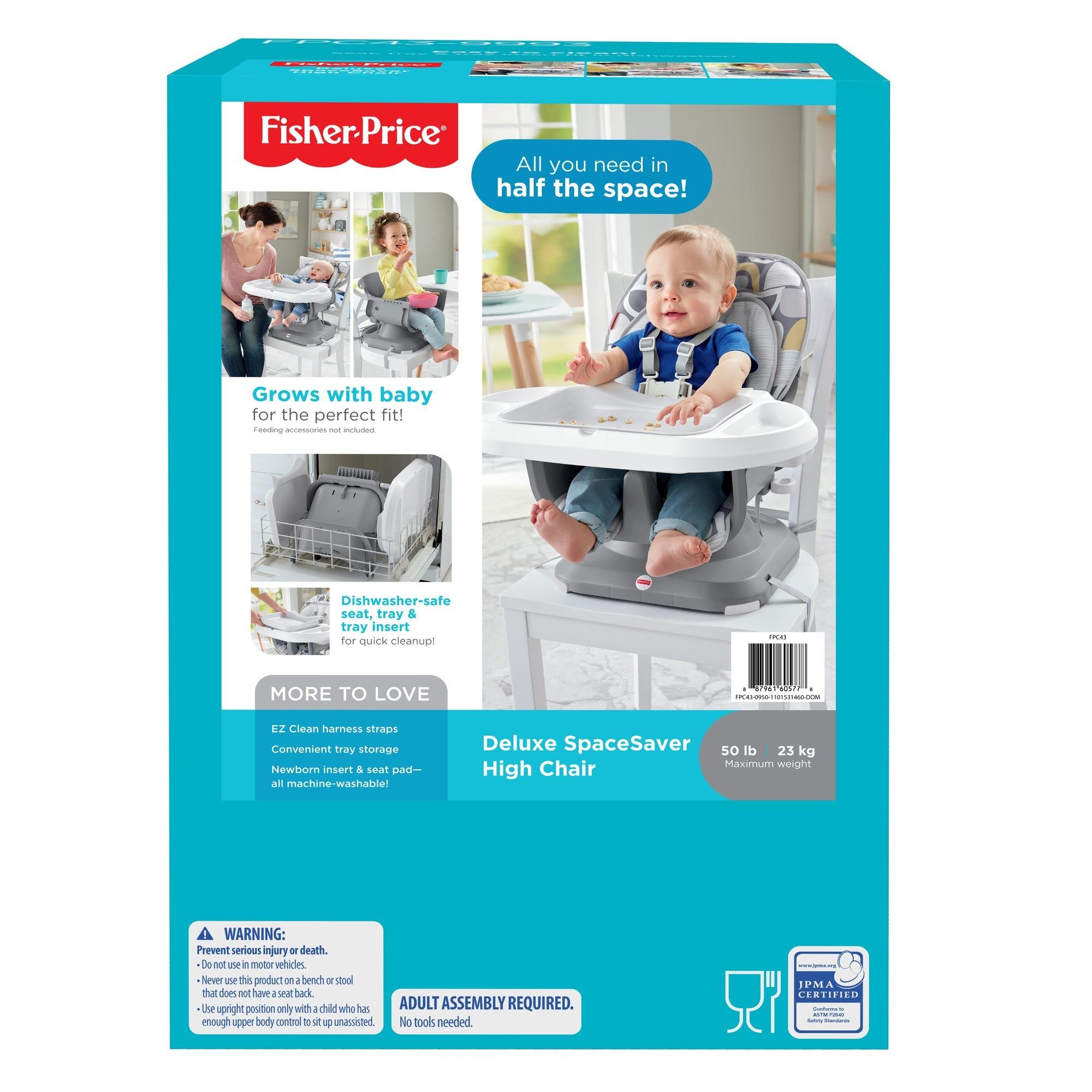 fisher price deluxe space saver high chair