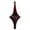 Burgundy, variant on Vickerman 8" Burnish Orange Candy Glitter Drop Christmas Ornament